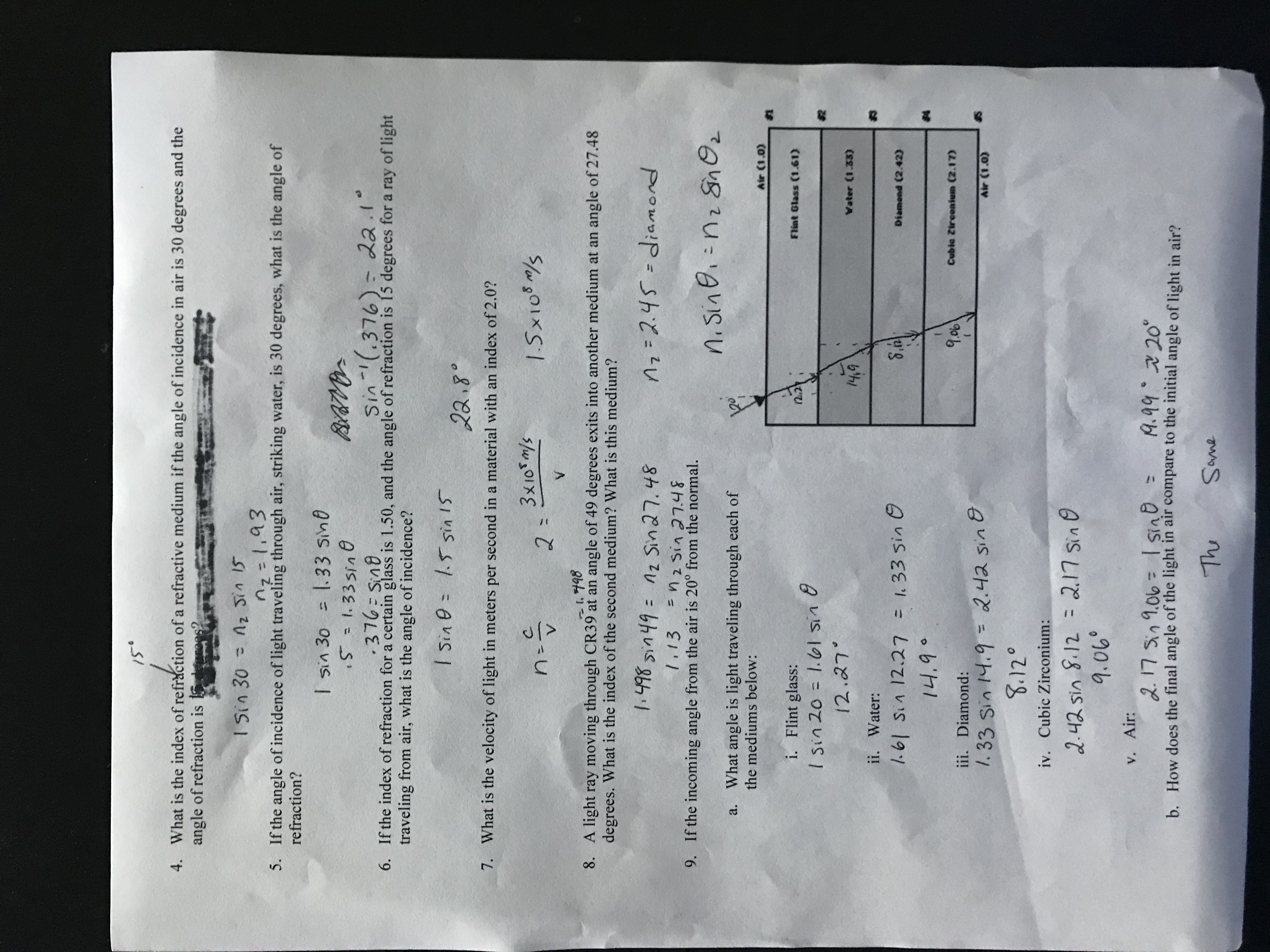 Waves - Physics Inside Waves Review Worksheet Answer Key